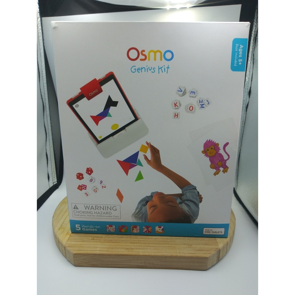 Osmo Genius Kit for Fire Tablet - 5 Hands-On Learning Games